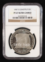 1987-S U.S. Constitution 200th Anniversary Commemorative Proof Silver $1 Dollar (NGC PR67 ULTRA CAMEO) at PristineAuction.com