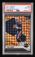 Mac Jones 2021 Panini Mosaic Mosaic Reactive Orange #306 RC (PSA 10) at PristineAuction.com