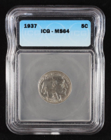 1927 5 Cent Buffalo Nickel (IGC MS64) at PristineAuction.com