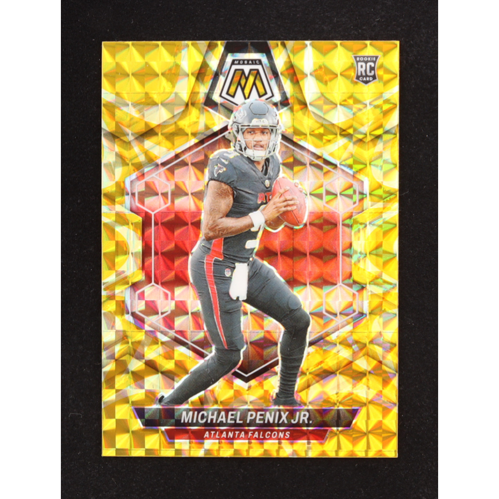 Michael Penix Jr. 2024 Panini Mosaic Mosaic Reactive Yellow #308 RC at PristineAuction.com