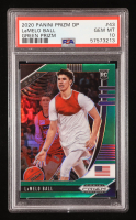 LaMelo Ball 2020-21 Panini Prizm Draft Picks Prizms Green #43 RC (PSA 10) at PristineAuction.com