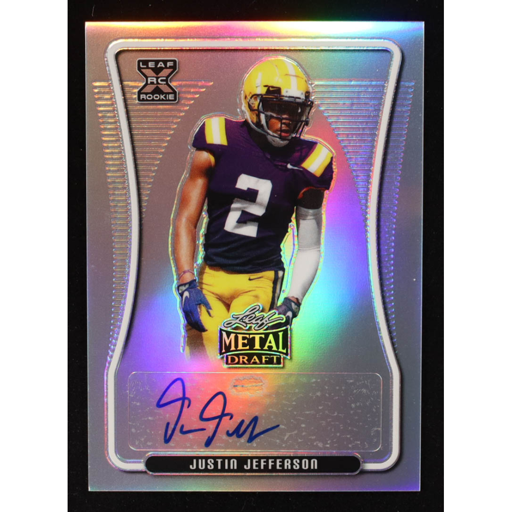 Justin Jefferson 2020 Leaf Metal Draft #BAJJ3 RC #13/60 at PristineAuction.com