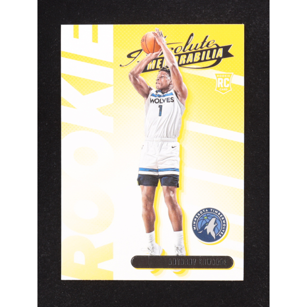 Anthony Edwards 2020-21 Absolute Memorabilia Rookies Yellow #1 RC at PristineAuction.com