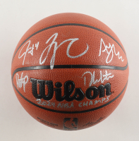 NBA Basketball Signed By (4) with Jrue Holiday, Al Horford, Derrick White & Payton Pritchard Inscribed "2024 NBA Champs" (JSA & Fanatics) at PristineAuction.com