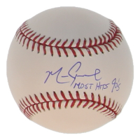 Mark Grace Signed OML Baseball Inscribed "Most Hits 90's" (JSA) at PristineAuction.com
