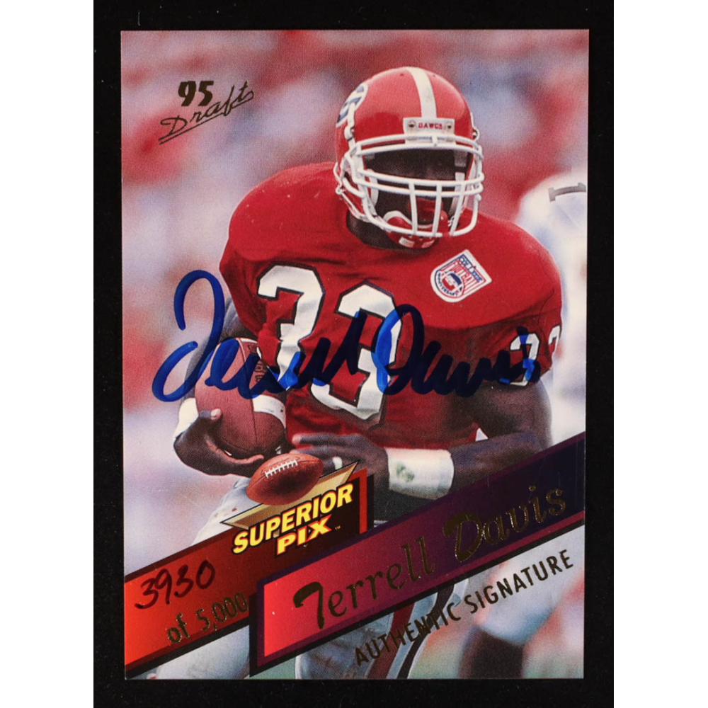 Terrell Davis 1995 Superior Pix Autographs #6 #3930/5000 at PristineAuction.com