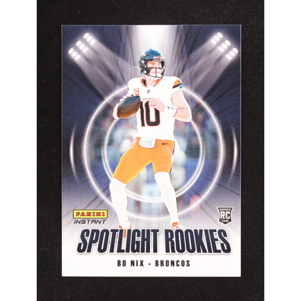 Bo Nix 2025 Panini Instant Spotlight Rookies #SR1 RC at PristineAuction.com