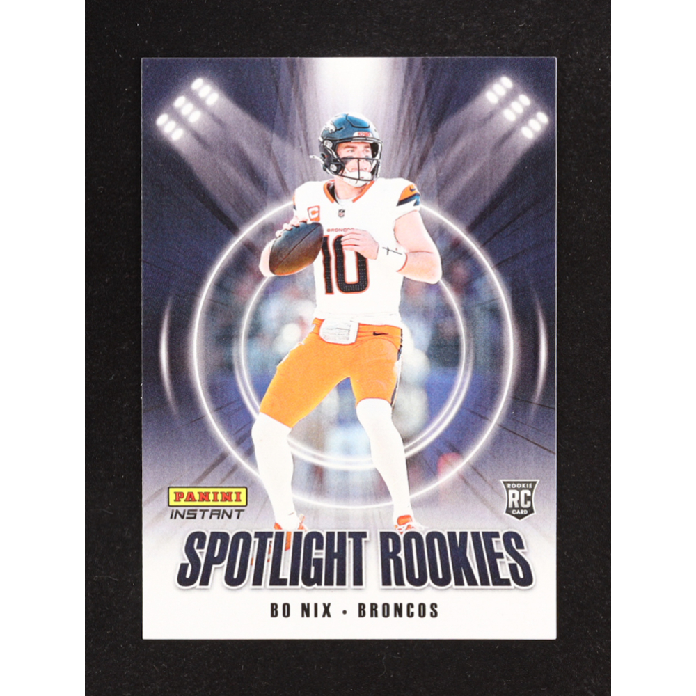 Bo Nix 2025 Panini Instant Spotlight Rookies #SR1 RC at PristineAuction.com