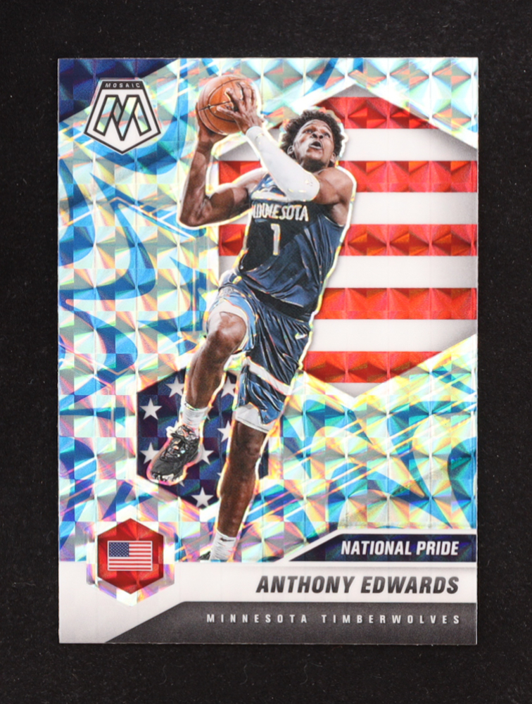 Anthony Edwards 2020-21 Panini Mosaic Mosaic Reactive Blue #252 RC