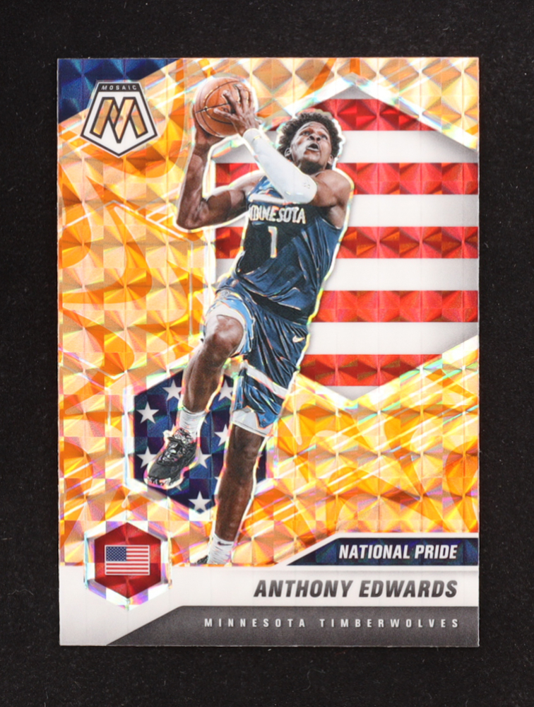 Anthony Edwards 2020-21 Panini Mosaic Mosaic Reactive Orange #252 RC