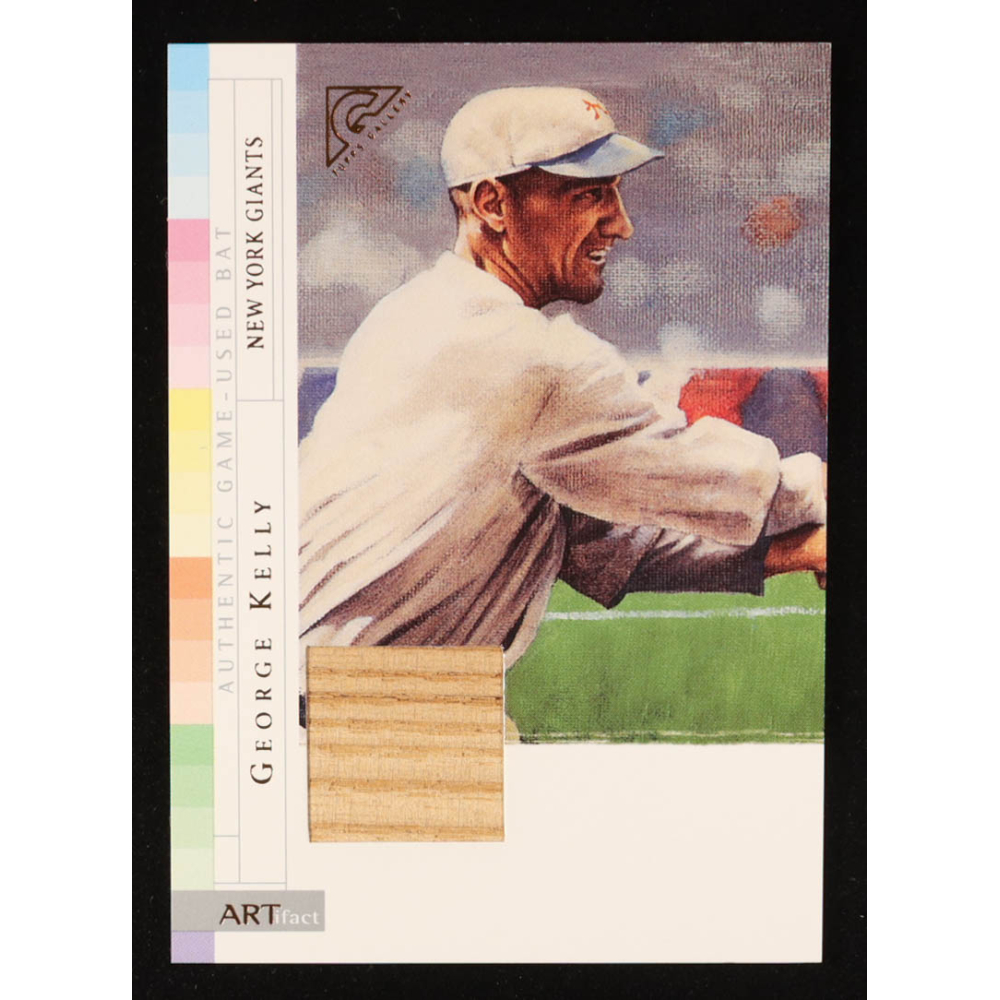 George Kelly 2003 Topps Gallery HOF ARTifact Relics #GK Bat D at PristineAuction.com