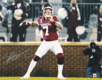 Spencer Rattler Signed Oklahoma Sooners 11x14 Photo (Beckett) at PristineAuction.com