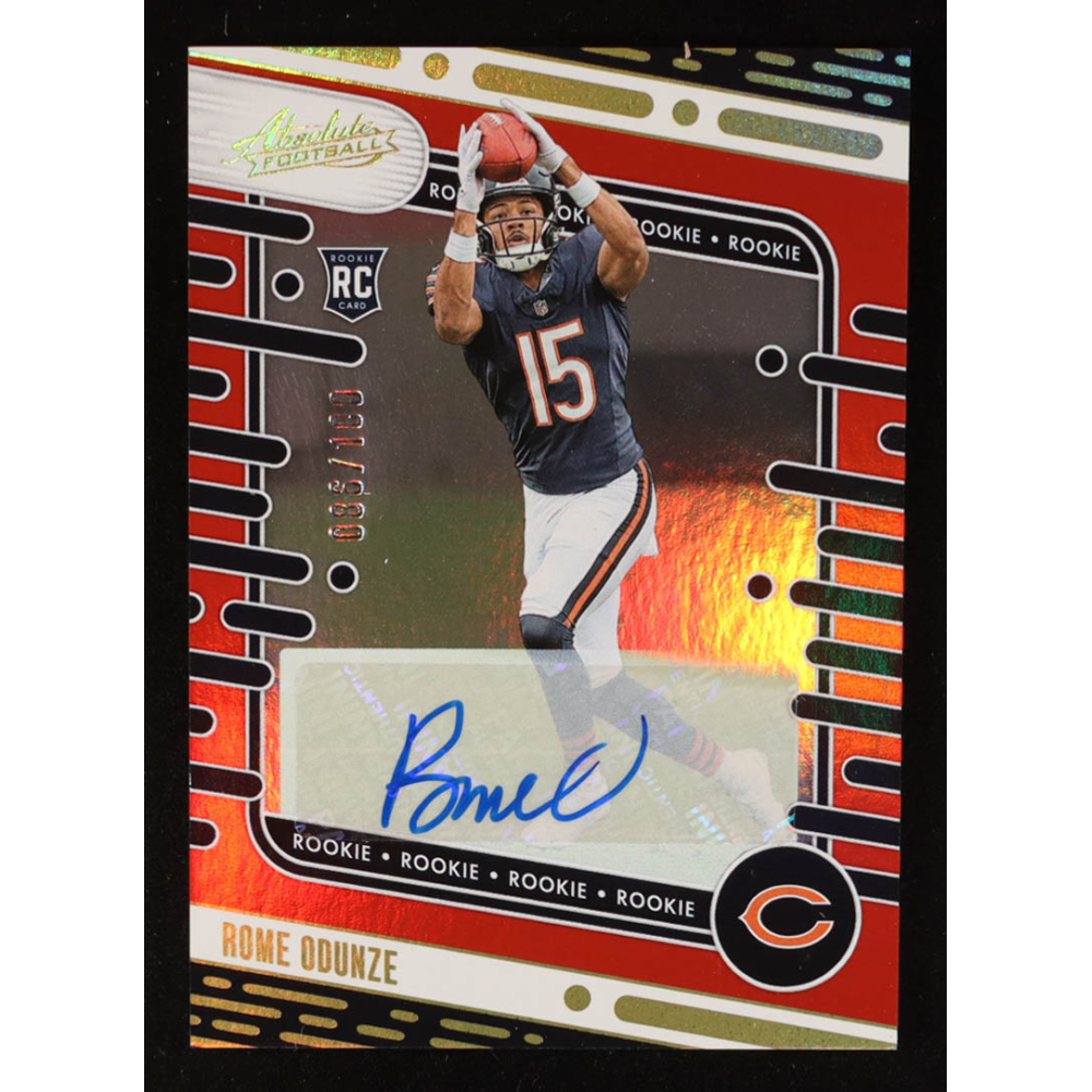 Rome Odunze 2024 Absolute Signatures Spectrum Red #109 #86/100 at PristineAuction.com