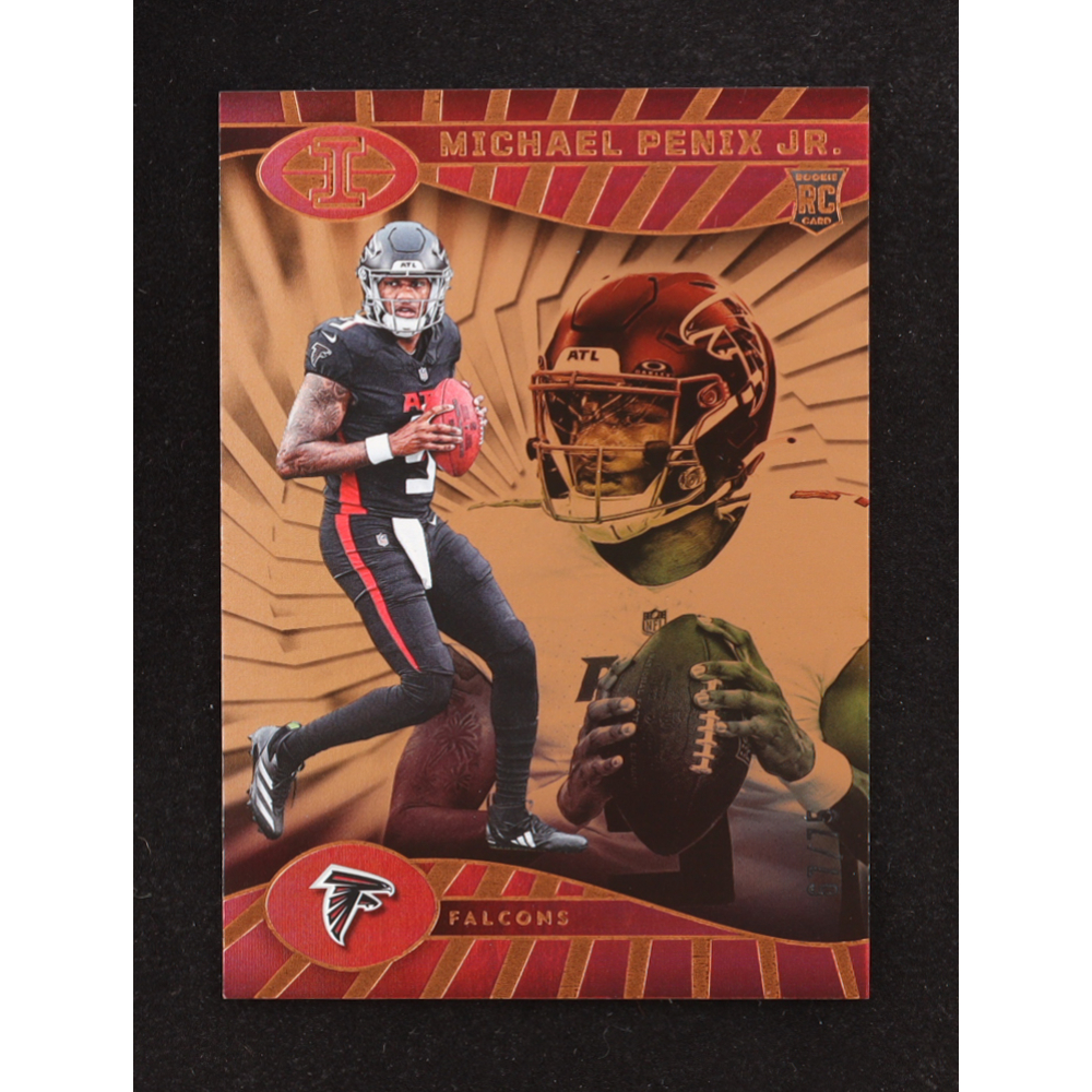 Michael Penix Jr. 2024 Panini Illusions Trophy Collection Bronze #4 RC #67/75 at PristineAuction.com