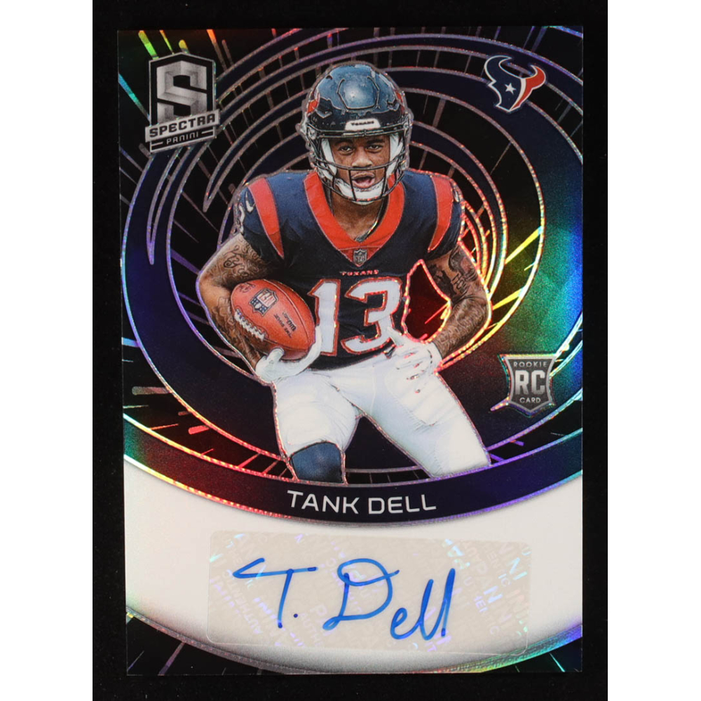 Tank Dell 2023 Panini Spectra Rookie Autographs Hyper #7 #5/60 RC at PristineAuction.com