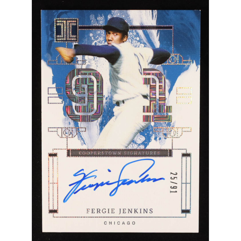 Fergie Jenkins 2024 Panini Impeccable Impeccable Cooperstown Signatures #7 #25/91 at PristineAuction.com