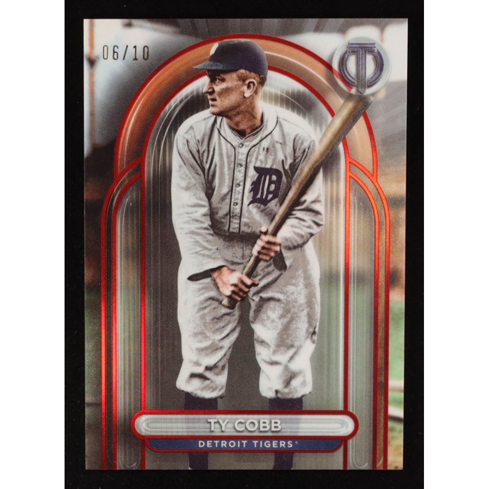 Ty Cobb 2024 Topps Tribute Red #16 #6/10 at PristineAuction.com