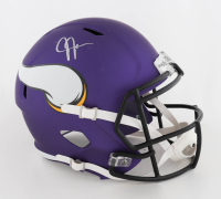 Justin Jefferson Signed Vikings Full-Size Speed Helmet (Fanatics) at PristineAuction.com