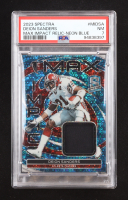 Deion Sanders 2023 Panini Spectra Max Impact Materials Neon Blue #1 #34/60 (PSA 7) at PristineAuction.com