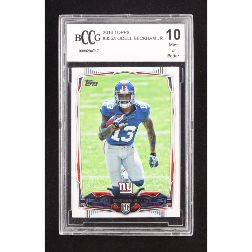 Odell Beckham Jr. 2014 Topps #355A RC (BCCG 10) at PristineAuction.com