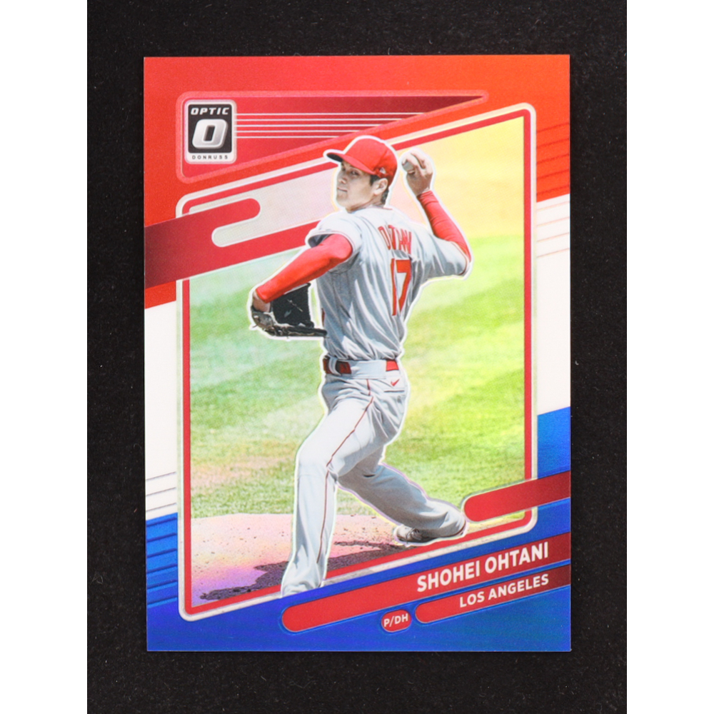 Shohei Ohtani 2021 Donruss Optic Red White and Blue #192 #56/199 at PristineAuction.com