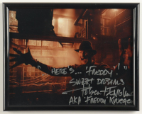 Robert Englund Signed "Freddy vs Jason" Custom Framed Photo Display Inscribed "Here's Freddy! & Sweet Dreams" (Englund) at PristineAuction.com