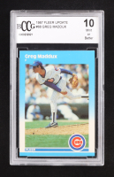 Greg Maddux 1987 Fleer Update #U68 RC (BCCG 10) at PristineAuction.com