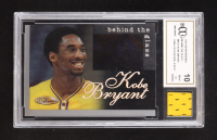 Kobe Bryant 1997 Score Board Inkredible Behind the Glass Silver Holofoil #BG15 W/ Game Used Rookie Jersey (BCCG 10) at PristineAuction.com