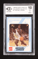Michael Jordan 1989-90 North Carolina Collegiate Collection #17 (BCCG 10) at PristineAuction.com