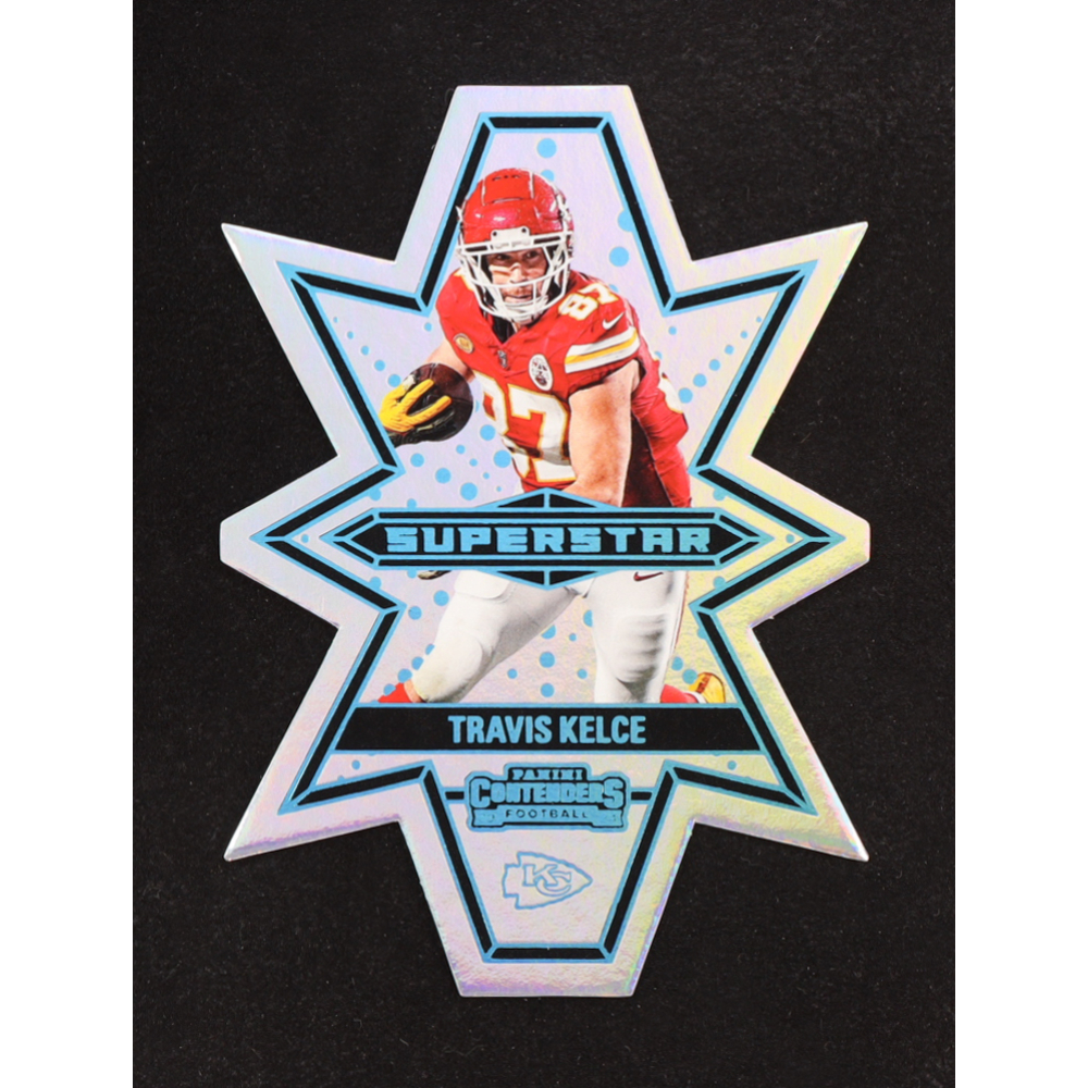 Travis Kelce 2024 Panini Contenders Superstar Die-Cuts #9 at PristineAuction.com