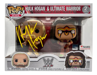 Hulk Hogan Signed Hulk Hogan & Ultimate Warrior WWE (2) Pack Funko Pop! Vinyl Figures (Fanatics) at PristineAuction.com