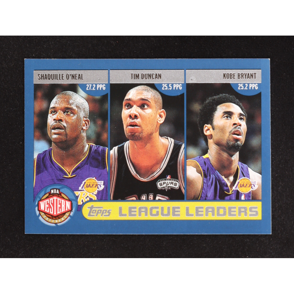 Shaquille O'Nea l/ Tim Duncan / Kobe Bryant / Allen Iverson / Paul Pierce / Tracy McGrady 2002-03 Topps #179 at PristineAuction.com