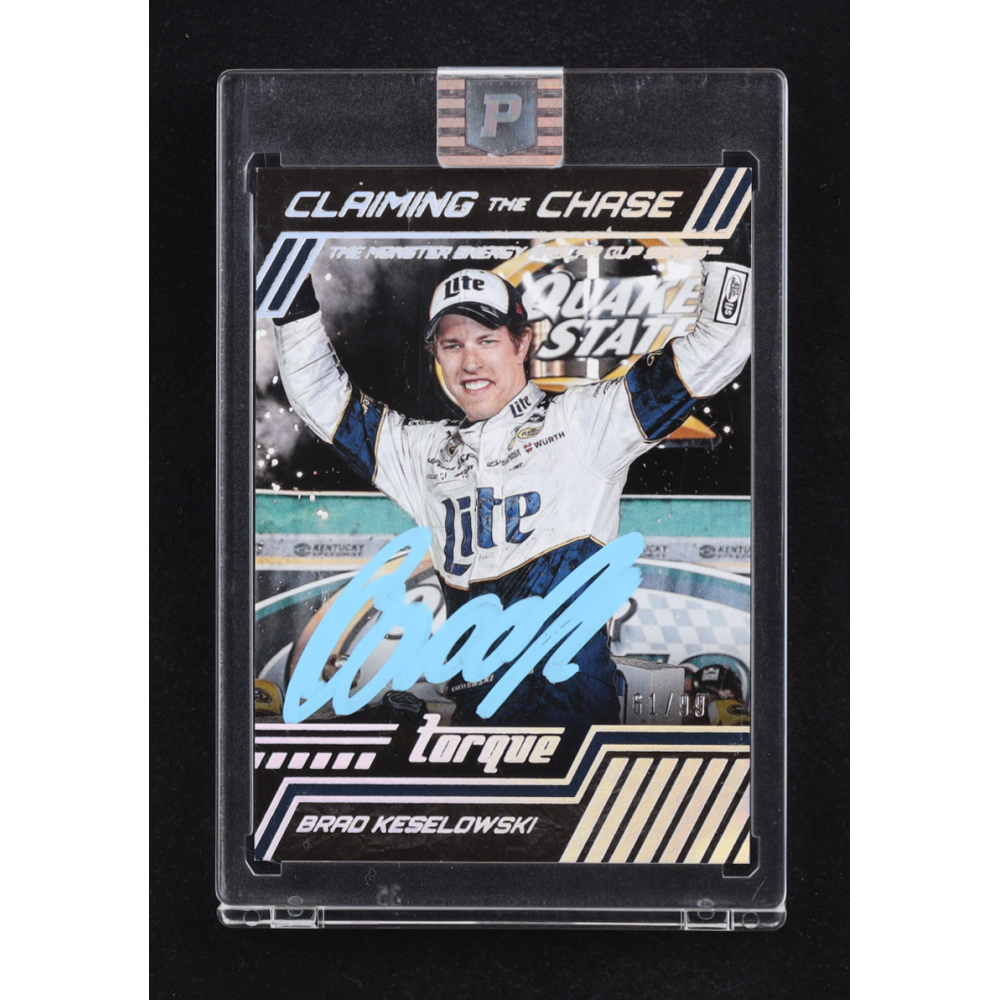 Brad Keselowski Signed 2017 Panini Torque Claiming The Chase Holo Silver #5 #/99 (PA) at PristineAuction.com
