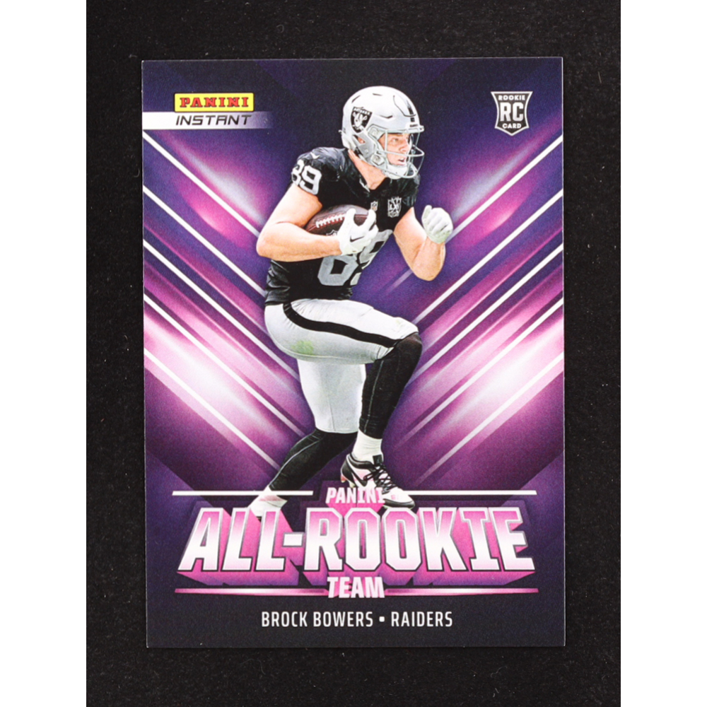 Brock Bowers 2024 Panini Instant All Rookie Team #PART11 RC at PristineAuction.com