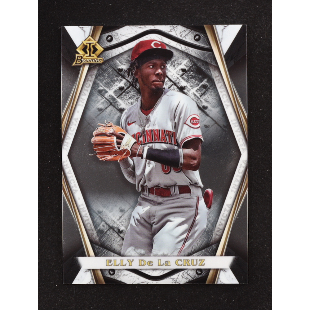 Elly De La Cruz 2022 Bowman Chrome Draft Bowman Invicta #BI19 RC at PristineAuction.com