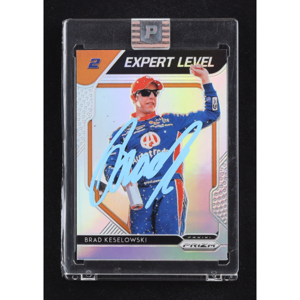 Brad Keselowski Signed 2019 Panini Prizm Expert Level Prizms #9 (PA) at PristineAuction.com