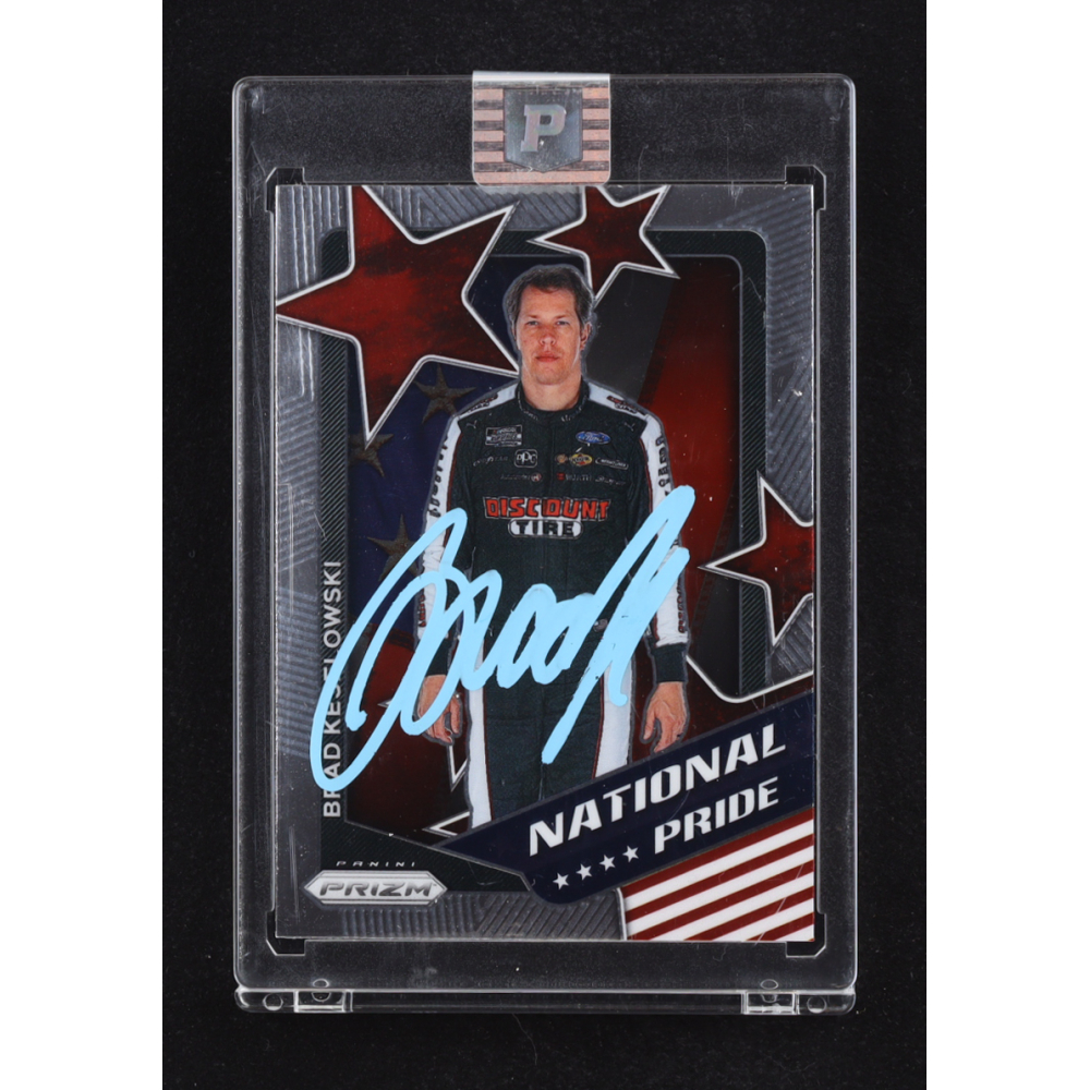 Brad Keselowski Signed 2021 Panini Prizm National Pride #3 (PA) at PristineAuction.com
