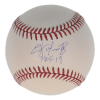Edgar Martinez Signed OML Baseball Inscribed "HOF 19" (Beckett) at PristineAuction.com
