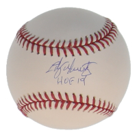 Edgar Martinez Signed OML Baseball Inscribed "HOF 19" (Beckett) at PristineAuction.com