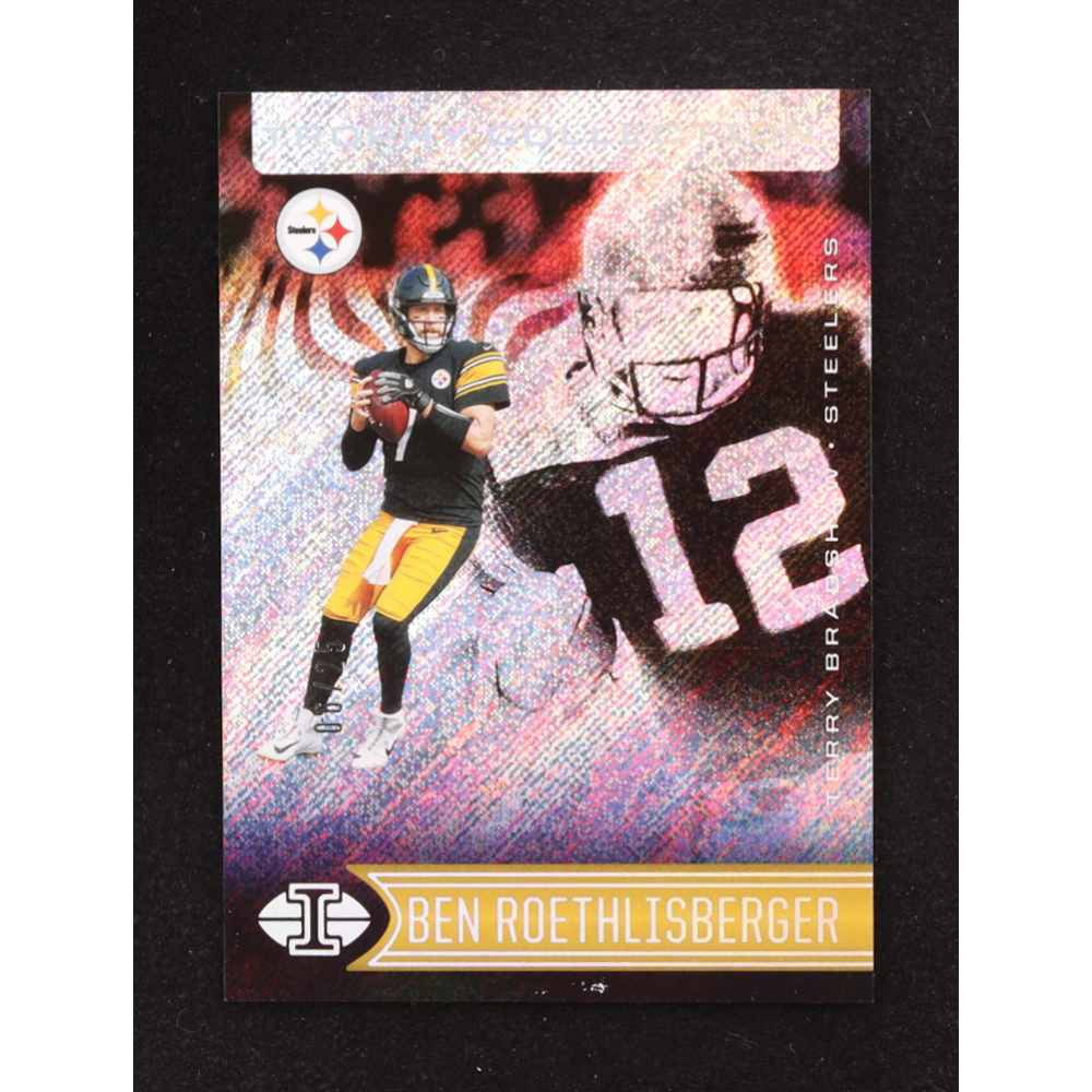 Ben Roethlisberger / Terry Bradshaw 2021 Panini Illusions Trophy Collection Wild Card #44 #06/25 at PristineAuction.com