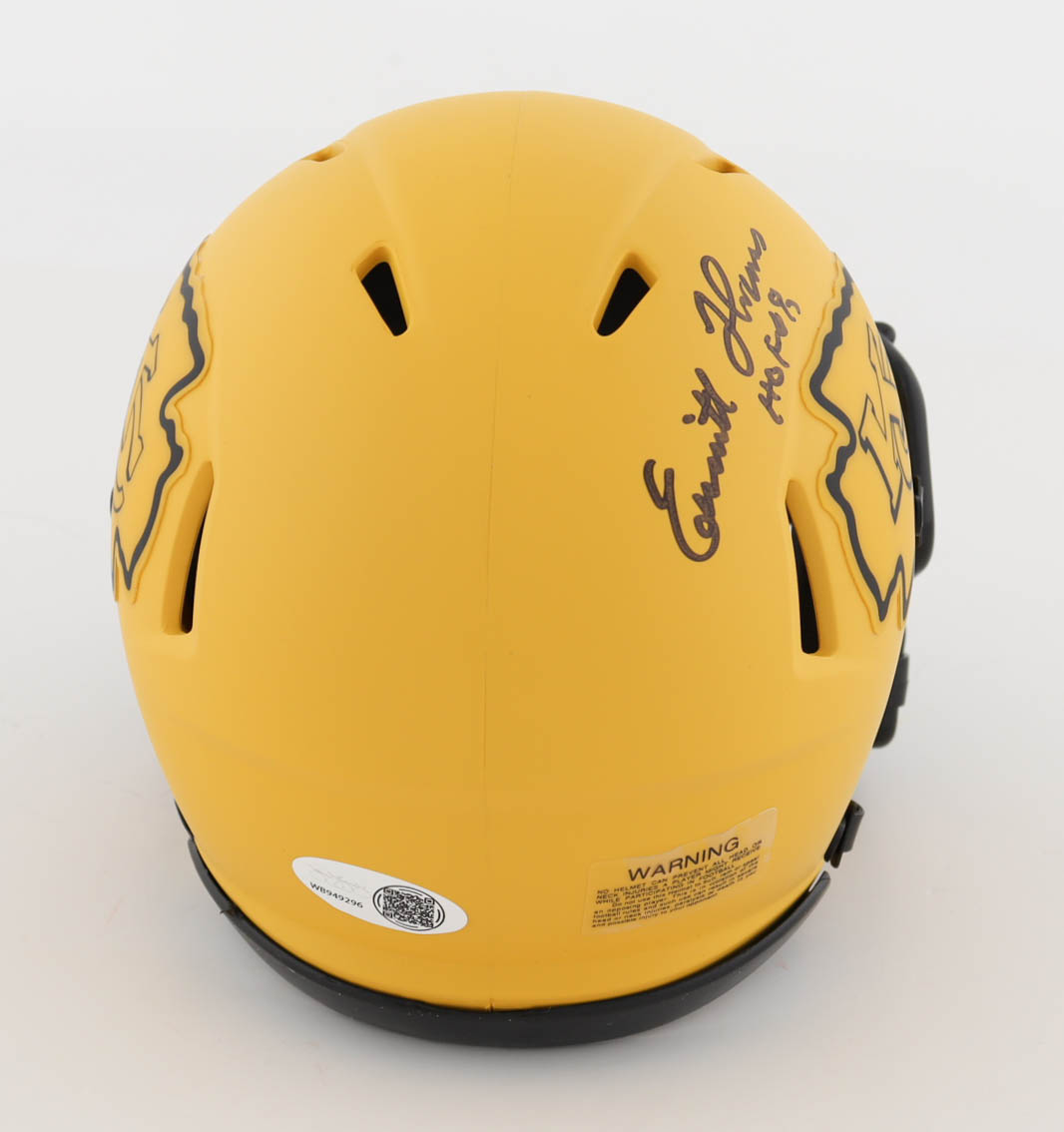 Emmitt Thomas Signed Chiefs Rave Alternate Speed Mini Helmet Inscribed "HOF '08" (JSA) at PristineAuction.com Emmitt Thomas Signed Chiefs Rave Alternate Speed Mini Helmet Inscribed "HOF '08" (JSA) at PristineAuction.com