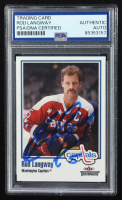 Rod Langway Signed 2002-03 Fleer Throwbacks #16 (PSA Authentic) at PristineAuction.com