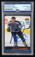 Pavol Demitra Signed 1999-00 Upper Deck #113 (PSA Authentic) at PristineAuction.com