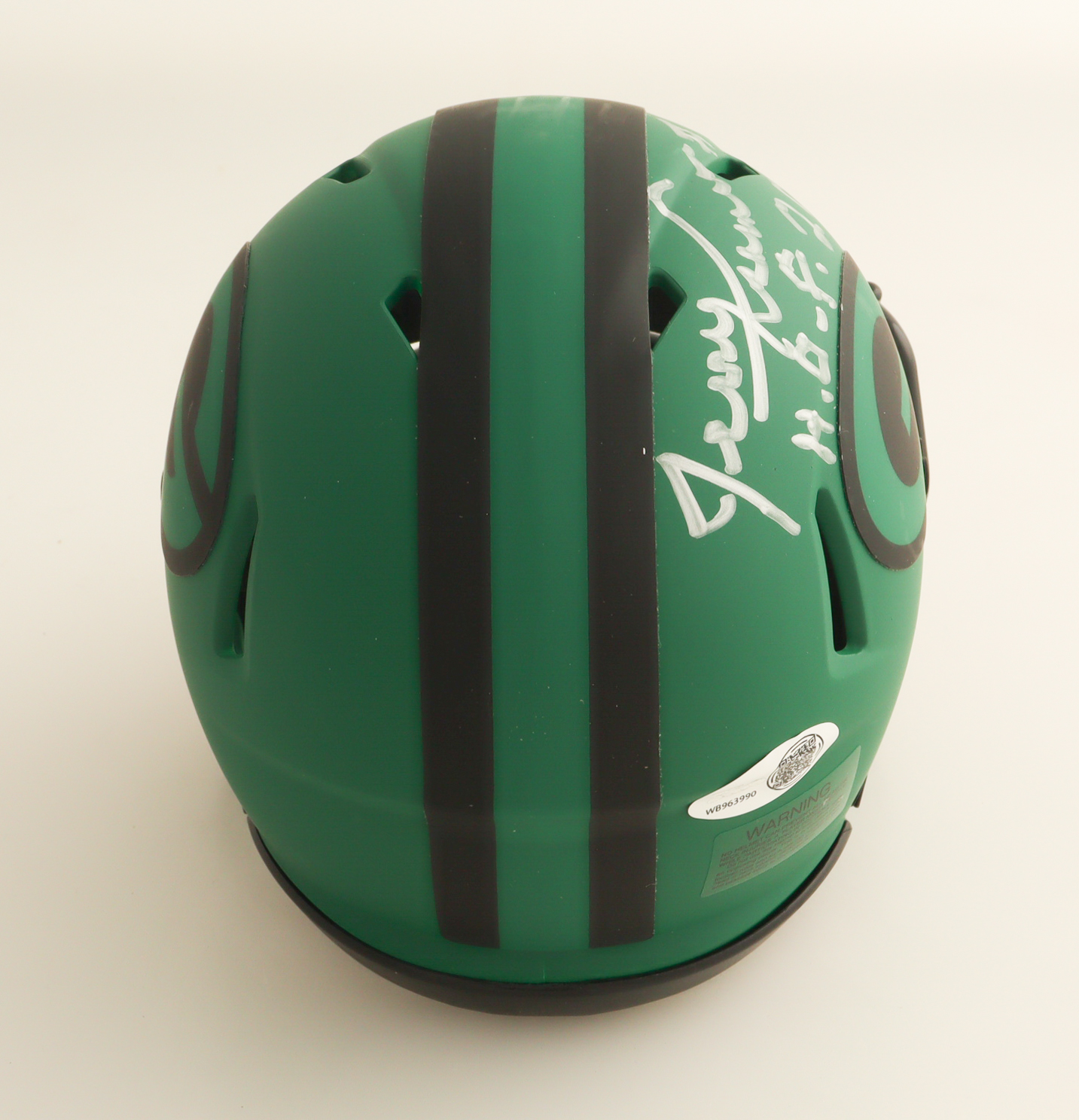 Jerry Kramer Signed Packers Rave Alternate Speed Mini Helmet Inscribed "H.O.F. 2018" (JSA) at PristineAuction.com Jerry Kramer Signed Packers Rave Alternate Speed Mini Helmet Inscribed "H.O.F. 2018" (JSA) at PristineAuction.com