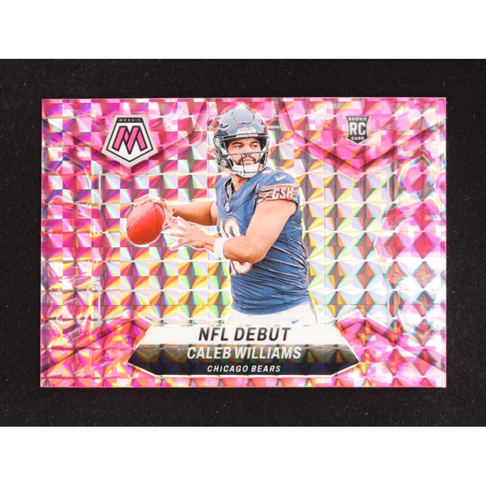 Caleb Williams 2024 Panini Mosaic Mosaic Camo Pink #289 DEB RC at PristineAuction.com