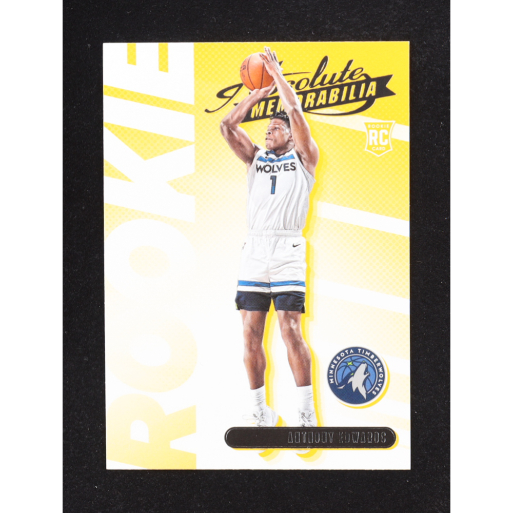Anthony Edwards 2020-21 Absolute Memorabilia Rookies Yellow #1 RC at PristineAuction.com