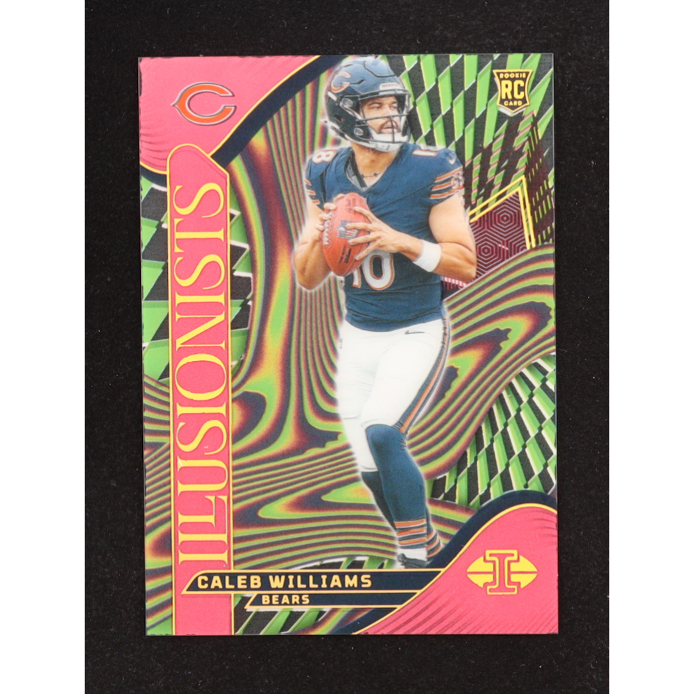 Caleb Williams 2024 Panini Illusions Illusionists Pink #1 RC #313/399 at PristineAuction.com