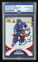 Brendan Shanahan Signed 2006-07 UD Mini Jersey Collection #67 (PSA Authentic) at PristineAuction.com