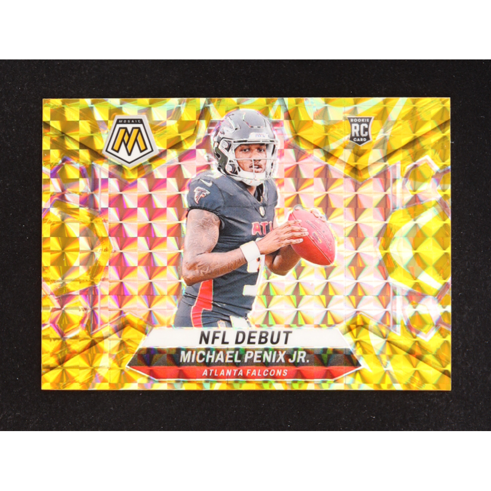 Michael Penix Jr. 2024 Panini Mosaic Mosaic Reactive Yellow #274 DEB RC at PristineAuction.com