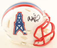 Robert Brazile Signed Oilers Throwback Speed Mini Helmet (JSA) at PristineAuction.com
